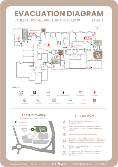 Minimalist Evacuation Plans Design