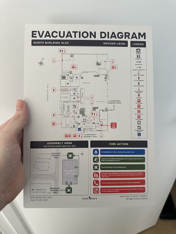 Emergency Evacuation Diagram Sydney