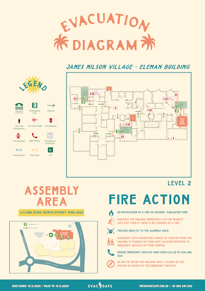 Evacuation Plans Design Sydney